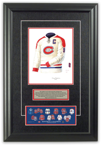 NHL Chicago Blackhawks 1957-58 uniform and jersey original art
