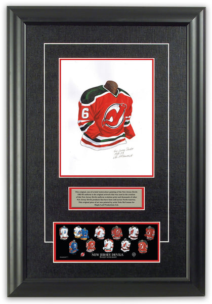 New Jersey Devils 1982-83 jersey artwork, This is a highly …