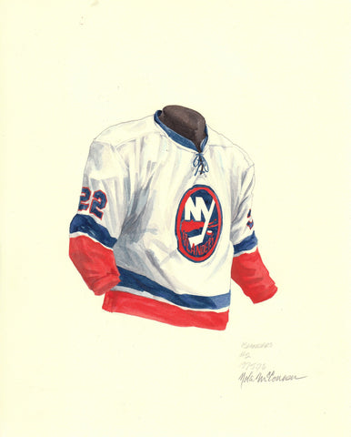 New York Islanders 1975-76 - Heritage Sports Art - original watercolor artwork - 1