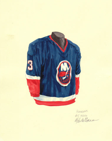 New York Islanders 1981-82 - Heritage Sports Art - original watercolor artwork - 1