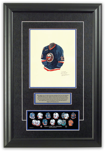 NHL New York Islanders 1999-2000 uniform and jersey original art