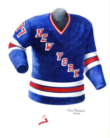 New York Rangers 1979-80 - Heritage Sports Art - original watercolor artwork - 1