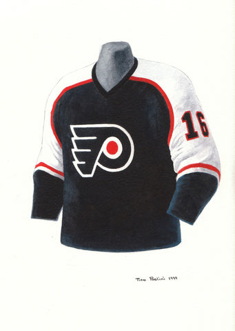 Philadelphia Flyers 1999-2000 - Heritage Sports Art - original watercolor artwork - 1