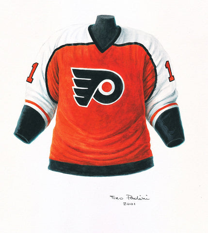 Philadelphia Flyers 2000-01 - Heritage Sports Art - original watercolor artwork - 1