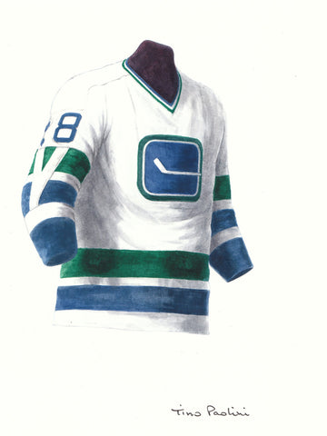 Vancouver Canucks 1970-71 - Heritage Sports Art - original watercolor artwork - 1