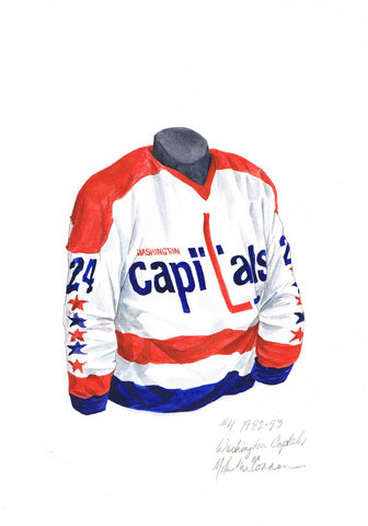 Washington Capitals 1982-83 - Heritage Sports Art - original watercolor artwork - 1