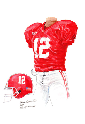 Alabama Crimson Tide 2005 - Heritage Sports Art - original watercolor artwork