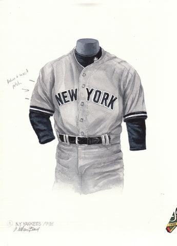 New York Yankees 1998 - Heritage Sports Art - original watercolor artwork