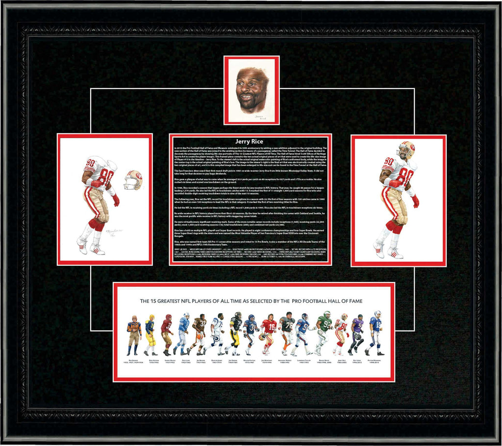 Jerry Rice Drawing Image 13. Jerry Rice – Heritage Sports Art