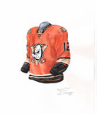 Anaheim Ducks 2015-16 - Heritage Sports Art - original watercolor artwork