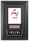 This is an original watercolor painting of the 2012 Arizona Diamondbacks uniform.