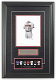 This is an original watercolor painting of the 2020 Arizona Diamondbacks uniform.