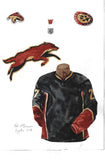 Arizona Coyotes 2013-14 - Heritage Sports Art - original watercolor artwork