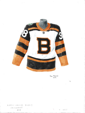 Boston Bruins 2018-19 - Heritage Sports Art - original watercolor artwork