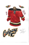 Calgary Flames 2014-15 - Heritage Sports Art - original watercolor artwork