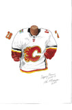Calgary Flames 2018-19 - Heritage Sports Art - original watercolor artwork