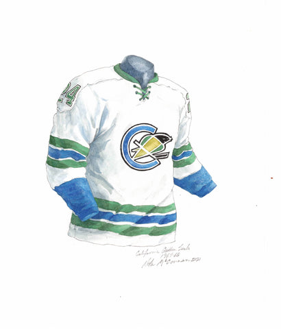 California Seals - Defunct NHL Team 1967-68 - Heritage Sports Art - original watercolor artwork