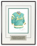California Golden Seals - Defunct NHL Team 1975-76 - Heritage Sports Art - original watercolor artwork