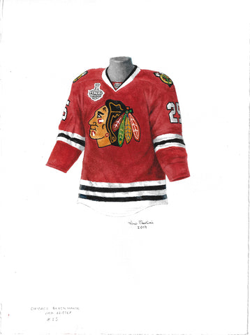Chicago Blackhawks 2014-15 - Heritage Sports Art - original watercolor artwork