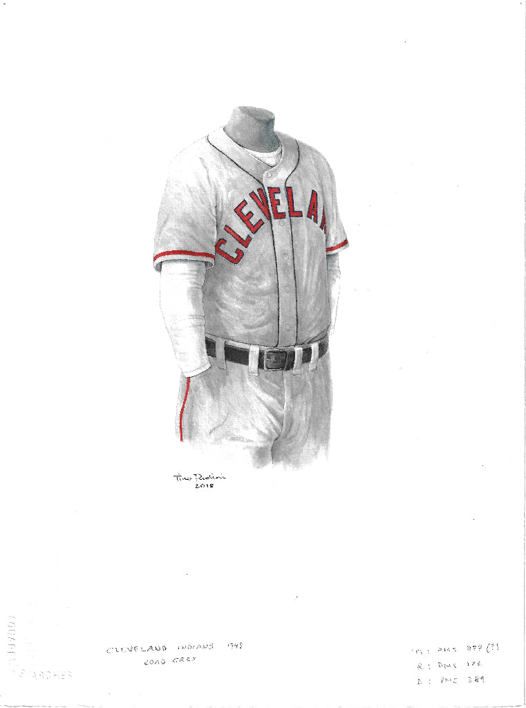 Cleveland Guardians 1948 Road Uniform - Poster 2