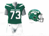 New York Jets 2019 - Heritage Sports Art - original watercolor artwork