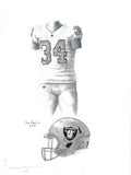 Oakland Raiders 2016 - Heritage Sports Art - original watercolor artwork
