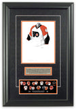 This is an original watercolor painting of the 2007-08 Philadelphia Flyers jersey.
