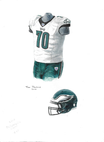 Philadelphia Eagles 2010 - Heritage Sports Art - original watercolor artwork