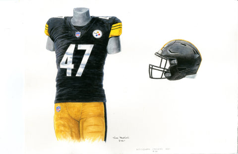 Pittsburgh Steelers 2021 - Heritage Sports Art - original watercolor artwork