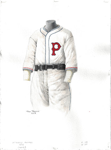 MLB Pittsburgh Pirates 1977 uniform original art – Heritage Sports Art