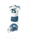 Seattle Seahawks 2013 - Heritage Sports Art - original watercolor artwork