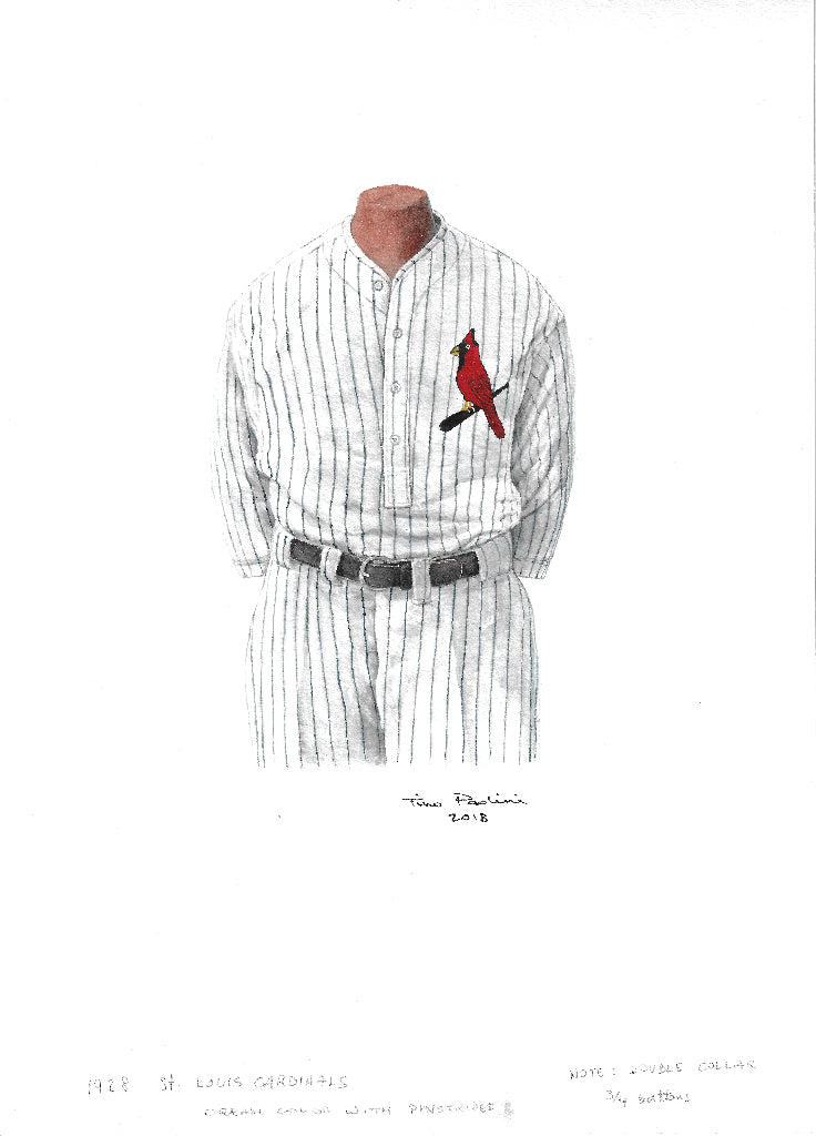 MLB St. Louis Cardinals 1928 uniform original art – Heritage