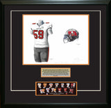 Tampa Bay Buccaneers 2020 white uniform - Heritage Sports Art - original watercolor artwork