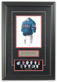 This is an original watercolor painting of the 2000 Texas Rangers uniform.