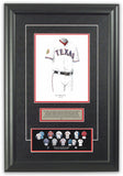 This is an original watercolor painting of the 2011 Texas Rangers uniform.