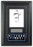 This is an original watercolor painting of the 2020 Texas Rangers uniform.