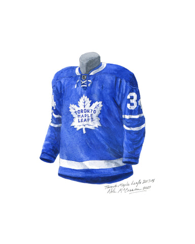 Toronto Maple Leafs 2017-18- Heritage Sports Art - original watercolor artwork