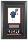 This is an original watercolor painting of the 2012 Washington Nationals uniform.