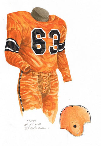 B.C. Lions 1954 - Heritage Sports Art - original watercolor artwork - 1