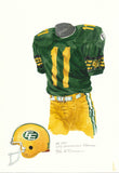 Edmonton Eskimos 1981 - Heritage Sports Art - original watercolor artwork - 1