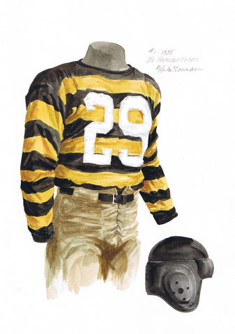Hamilton Tiger-Cats 1935 - Heritage Sports Art - original watercolor artwork - 1