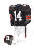 Ottawa Redblacks 1969 - Heritage Sports Art - original watercolor artwork - 1