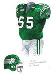 Saskatchewan Roughriders 2005 - Heritage Sports Art - original watercolor artwork - 1