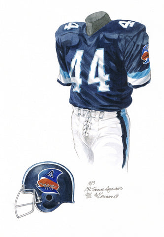 Toronto Argonauts 1983 - Heritage Sports Art - original watercolor artwork - 1