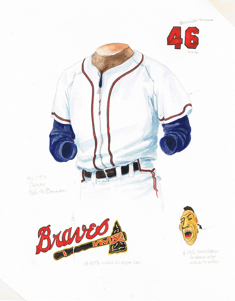 1957 milwaukee braves jersey