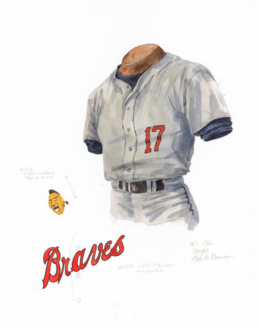 Atlanta Braves 1966 - Heritage Sports Art - original watercolor artwork - 1
