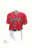 Atlanta Braves 2005 - Heritage Sports Art - original watercolor artwork - 1