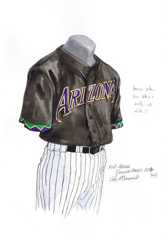 Arizona Diamondbacks 2002 - Heritage Sports Art - original watercolor artwork - 1