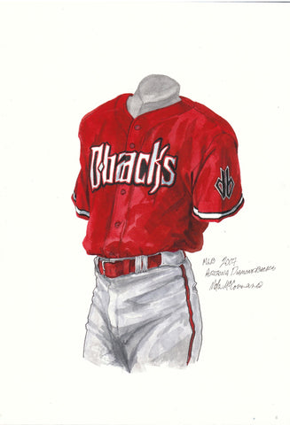 Arizona Diamondbacks 2007 - Heritage Sports Art - original watercolor artwork - 1