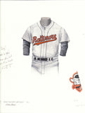 Baltimore Orioles 1956 - Heritage Sports Art - original watercolor artwork - 1